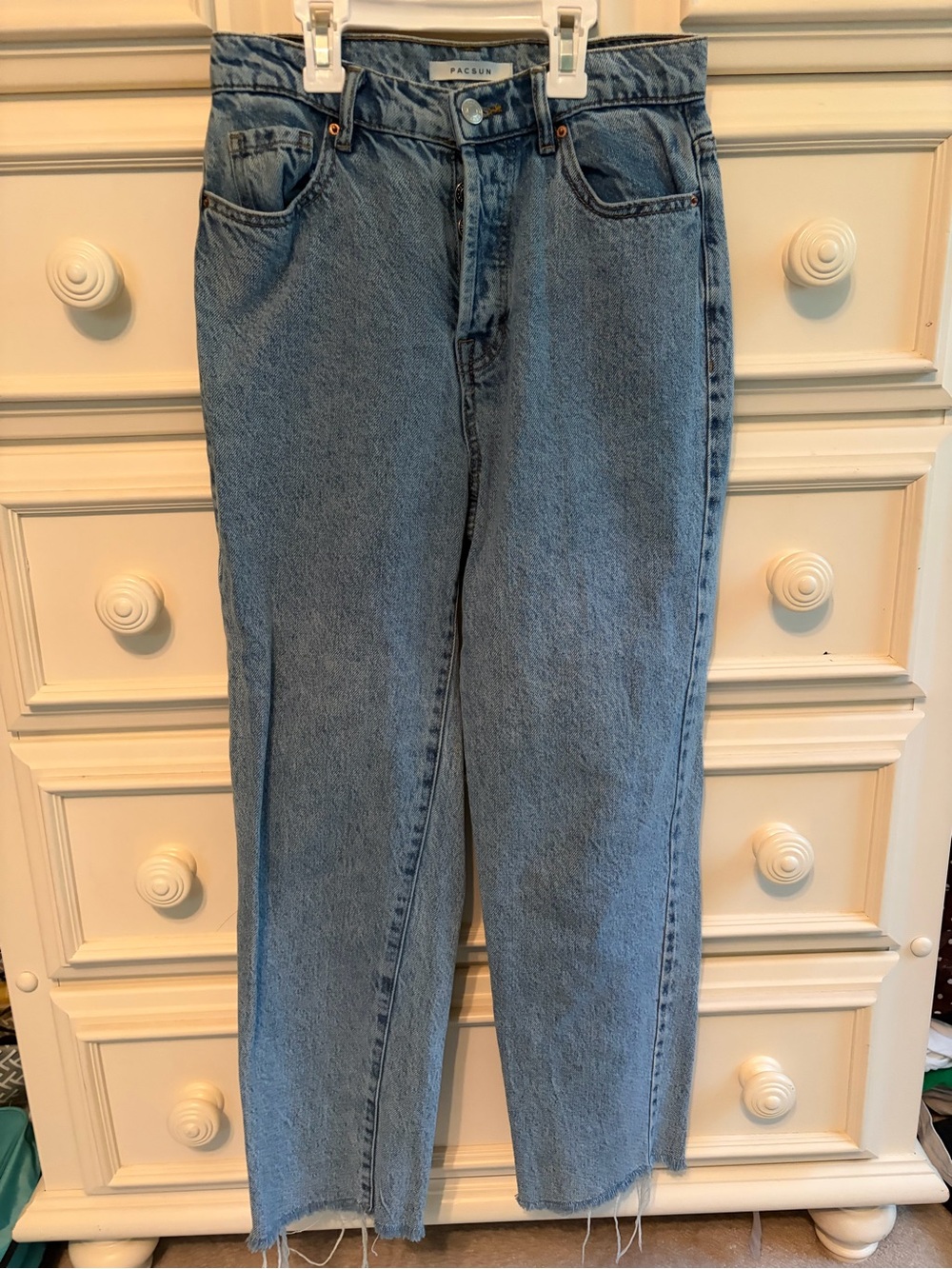 PacSun High-Rise Light Wash Straight Jeans